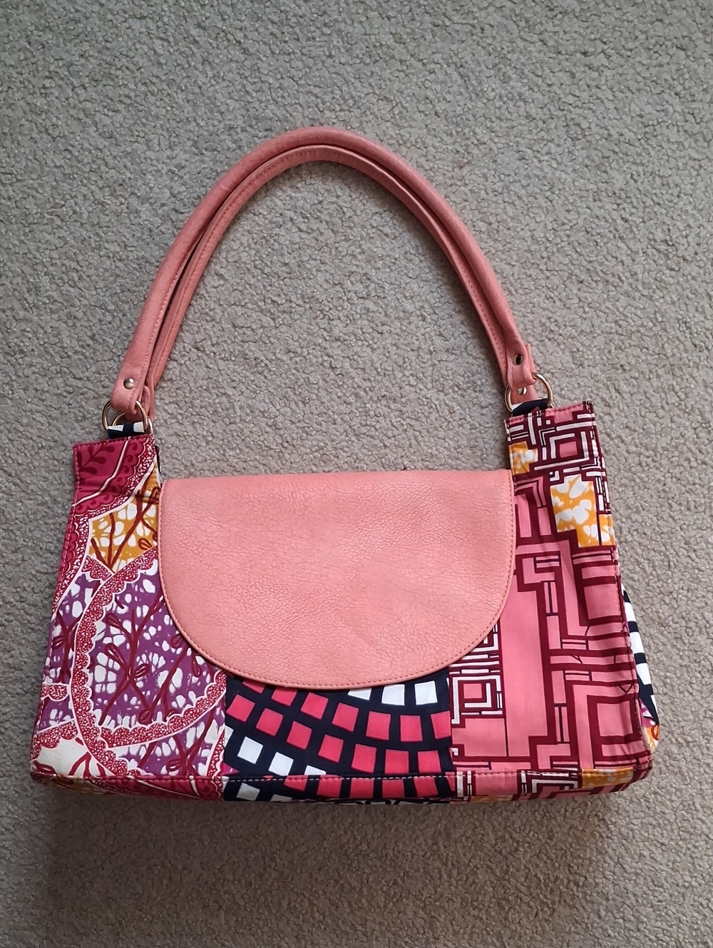AMMA JO Shoulder Bag - African Inspired, Patchwork